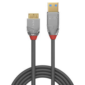 Lindy 36658 cabo USB USB 3.2 Gen 1 (3.1 Gen 1) 2 m USB A Micro-USB B Cinzento 2