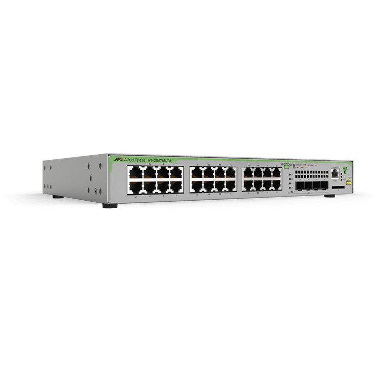 Allied Telesis GS970M Gerido L3 Gigabit Ethernet (10 100 1000) Power over Ethernet (PoE) 1U Cinzento