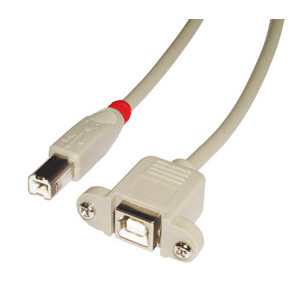 Lindy 31800 cabo USB 0,5 m USB B Cinzento