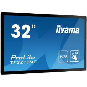 iiyama ProLite TF3215MC-B2 monitor de ecrã 80 cm (31.5") 1920 x 1080 pixels Full HD LED Ecrã táctil Quiosque Preto