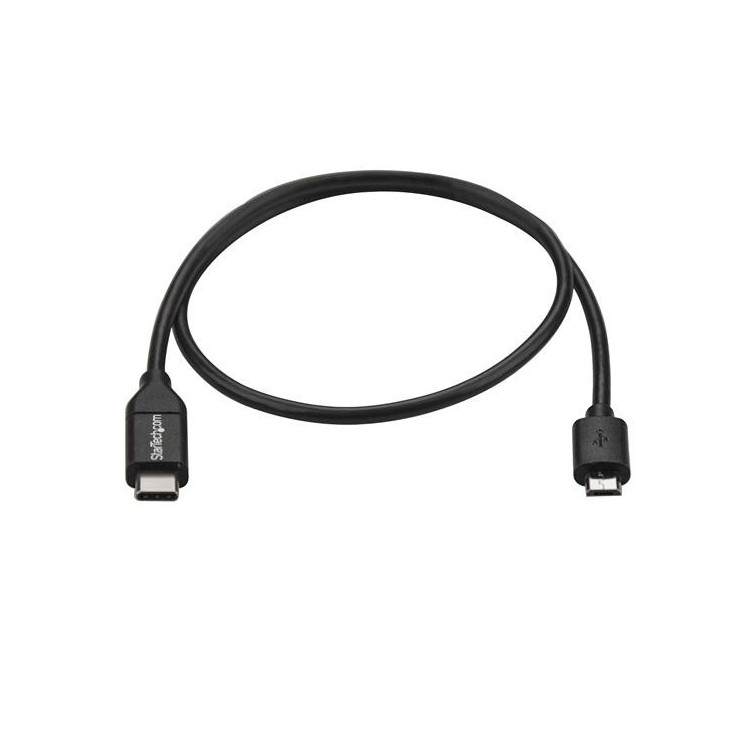 StarTech.com USB2CUB50CM cabo USB USB 2.0 0,5 m USB C Micro-USB B Preto