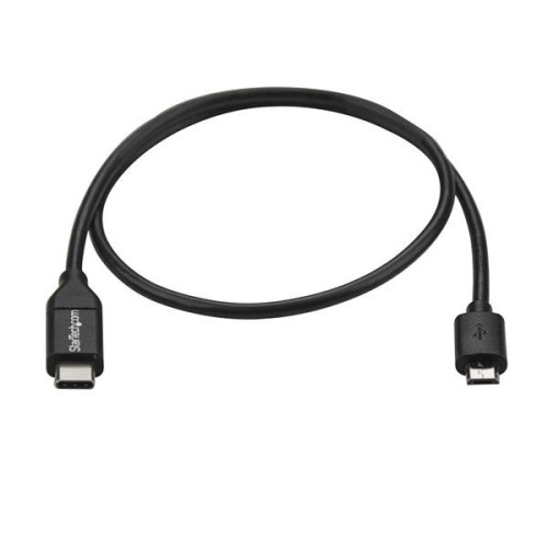 StarTech.com USB2CUB50CM cabo USB USB 2.0 0,5 m USB C Micro-USB B Preto