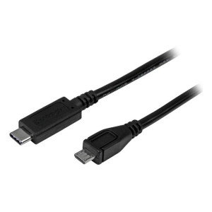 StarTech.com USB2CUB1M cabo USB USB 2.0 1 m USB C Micro-USB B Preto
