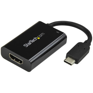 StarTech.com Adaptador USB C para HDMI 2.0 com Fornecimento de energia - Conversor de vídeo de ecrã USB Type-C para HDMI de 4K