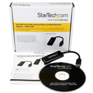 StarTech.com Adaptador USB 3.0 para VGA - Design fino - 1920x1200