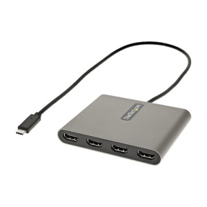 StarTech.com Adaptador USB C para 4 HDMI - Placa gráfica externa - Dongle adaptador gráfico USB Type-C para HDMI quádruplo -
