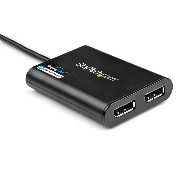 StarTech.com Adaptador USB 3.0 para DisplayPort duplo - 4K 60Hz