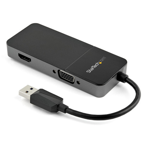 StarTech.com USB32HDVGA adaptador gráfico USB 3840 x 2160 pixels Preto, Prateado StarTech.com USB32HDVGA adaptador gráfico USB 3840 x 2160 pixels Preto, Prateado
