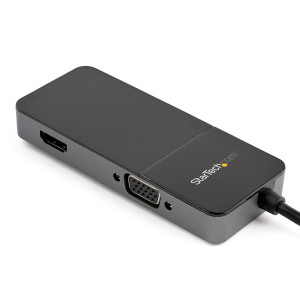 StarTech.com USB32HDVGA adaptador gráfico USB 3840 x 2160 pixels Preto, Prateado 2