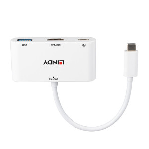 Lindy 43340 adaptador gráfico USB 3840 x 2160 pixels Branco 2