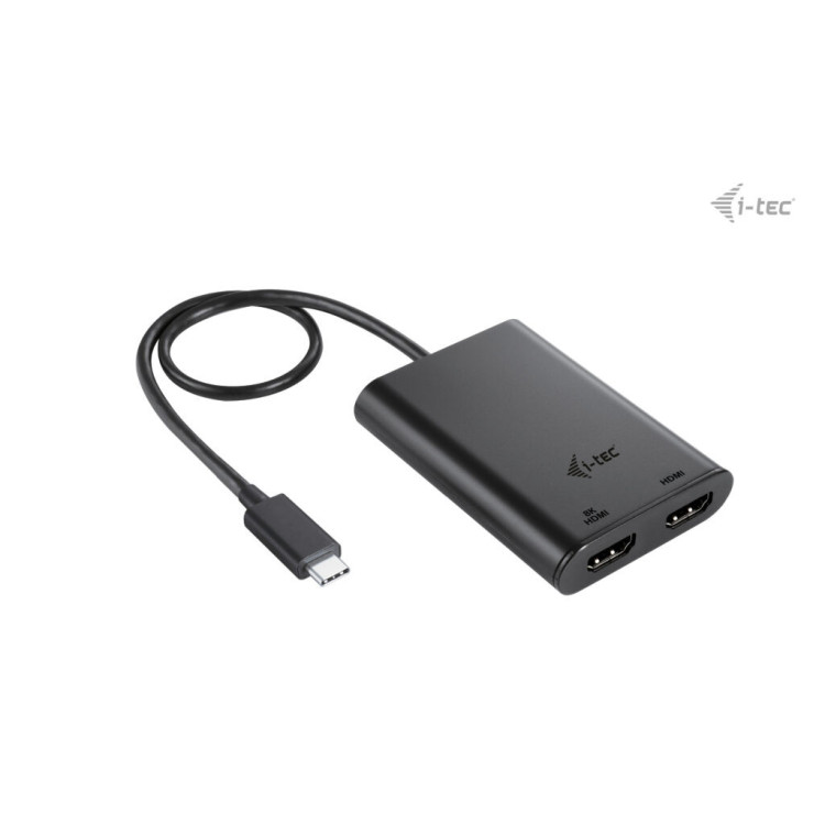 i-tec C31DUAL4K60HDMI adaptador gráfico USB 7680 x 4320 pixels Preto
