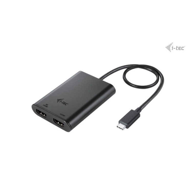 i-tec C31DUAL4K60HDMI adaptador gráfico USB 7680 x 4320 pixels Preto