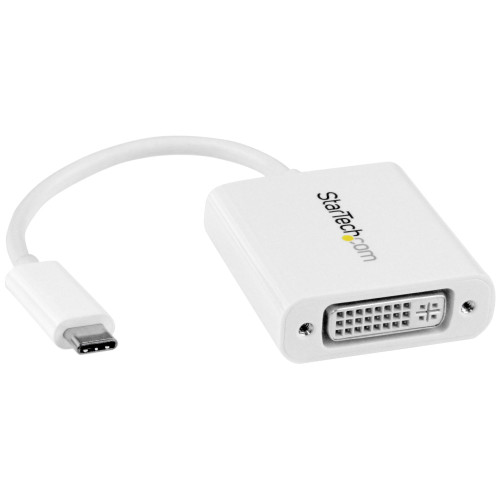StarTech.com Adaptador USB-C para DVI - Branco StarTech.com Adaptador USB-C para DVI - Branco