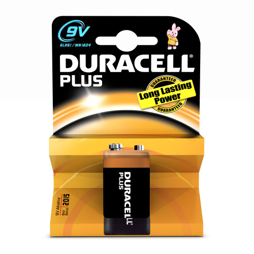 Duracell 9V Plus Bateria descartável Alcalino Duracell 9V Plus Bateria descartável Alcalino