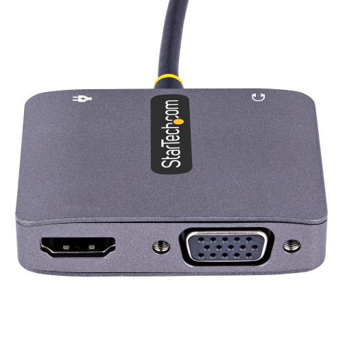 StarTech.com 122-USBC-HDMI-4K-VGA adaptador gráfico USB 3840 x 2160 pixels Cinzento StarTech.com 122-USBC-HDMI-4K-VGA adaptador gráfico USB 3840 x 2160 pixels Cinzento