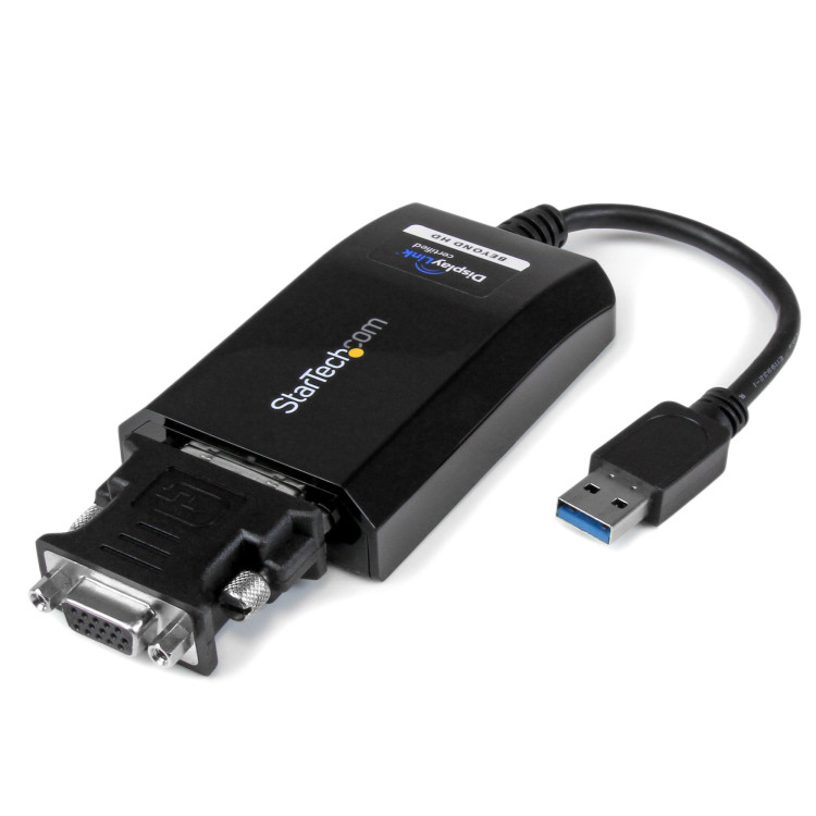 StarTech.com USB32DVIPRO adaptador gráfico USB 2048 x 1152 pixels Preto
