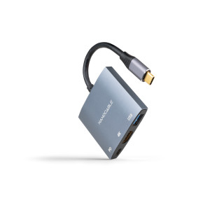 Nanocable 10.16.4306 adaptador gráfico USB 3840 x 2160 pixels Cinzento