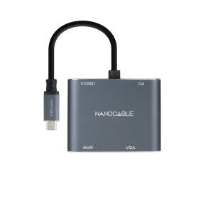 Nanocable 10.16.4304 adaptador gráfico USB Cinzento 2