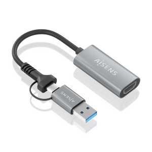 AISENS A109-0913 adaptador gráfico USB 1920 x 1080 pixels Cinzento