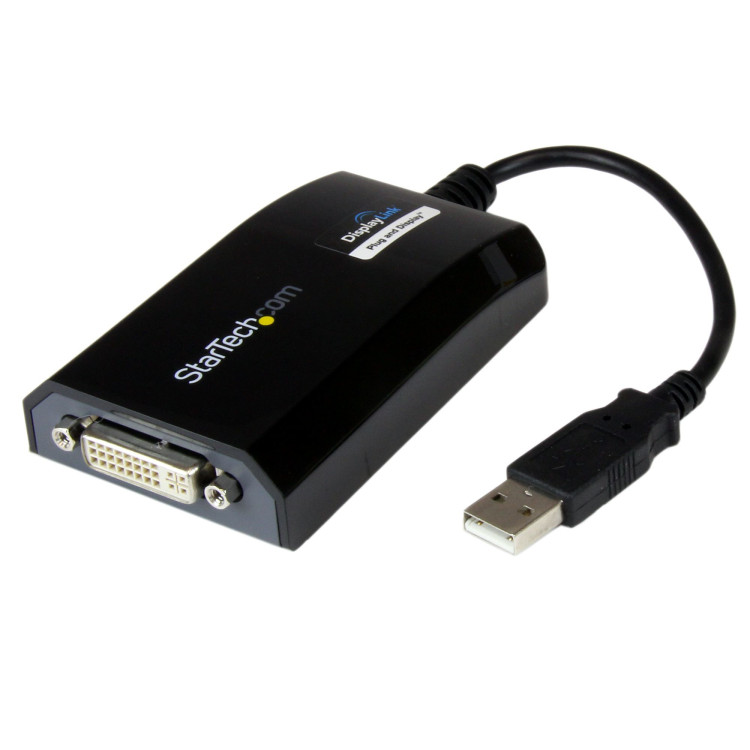 StarTech.com USB2DVIPRO2 adaptador gráfico USB 1920 x 1200 pixels Preto