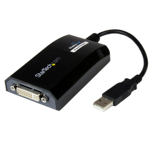 StarTech.com USB2DVIPRO2 adaptador gráfico USB 1920 x 1200 pixels Preto StarTech.com USB2DVIPRO2 adaptador gráfico USB 1920 x 1200 pixels Preto