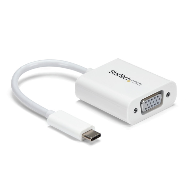 StarTech.com CDP2VGAW adaptador gráfico USB 1920 x 1200 pixels Branco