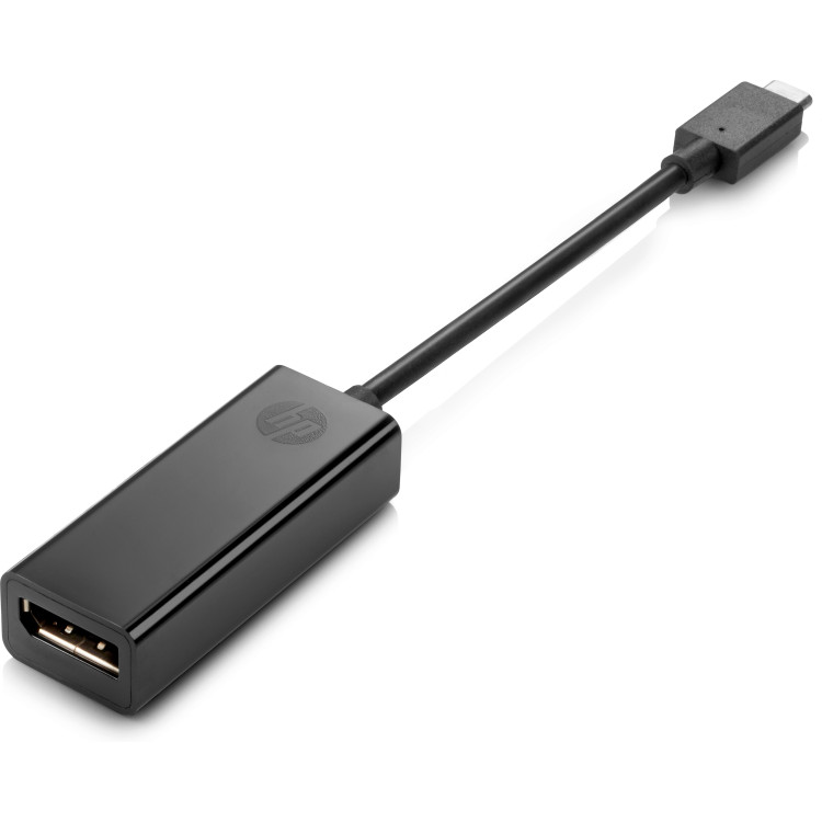 HP USB Type-C to DisplayPort Adapter adaptador gráfico USB Preto