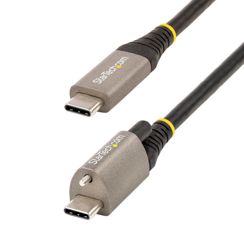 StarTech.com Cabo USB-C de 10 Gbps com bloqueio de parafuso superior de 50 cm - Cabo USB 3.1 3.2 Gen 2 Type-C - Carregamento de StarTech.com Cabo USB-C de 10 Gbps com bloqueio de parafuso superior de 50 cm - Cabo USB 3.1 3.2 Gen 2 Type-C - Carregamento de