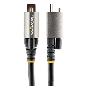 StarTech.com Cabo USB-C de 10 Gbps com bloqueio de parafuso superior de 50 cm - Cabo USB 3.1 3.2 Gen 2 Type-C - Carregamento de 2