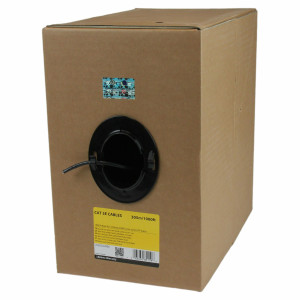 StarTech.com WIR5ECMRBK cabo de rede Preto 304,9 m Cat5e U UTP (UTP)