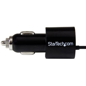 StarTech.com USBUB2PCARB carregador de dispositivos móveis GPS, Smartphone, Tablet Preto Isqueiro de charuto Automático 2
