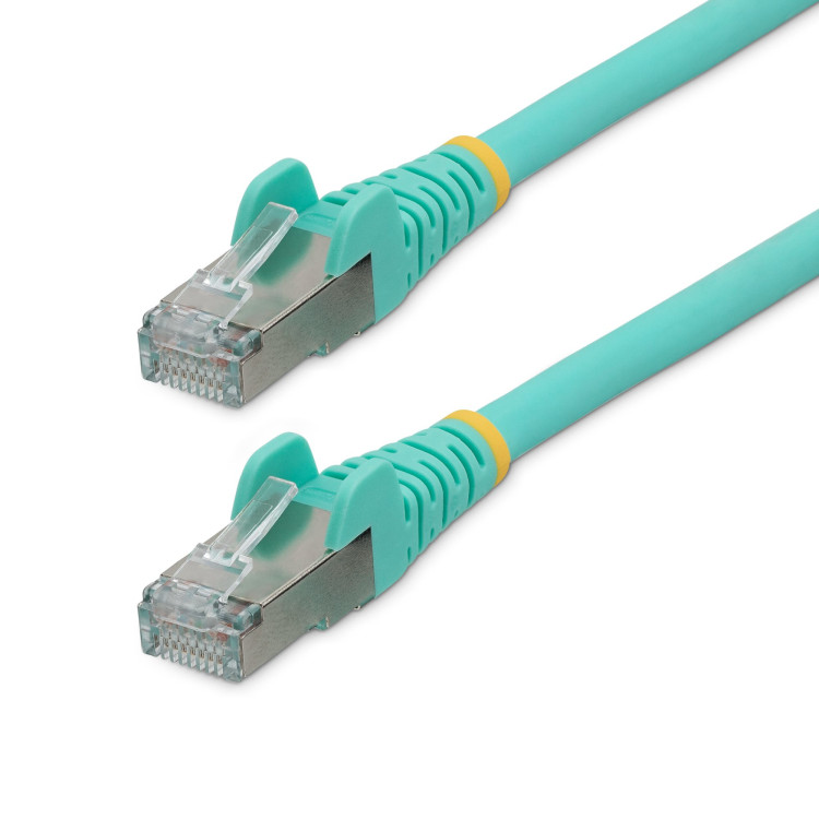 StarTech.com NLAQ-5M-CAT6A-PATCH cabo de rede Cor aqua S FTP (S-STP)