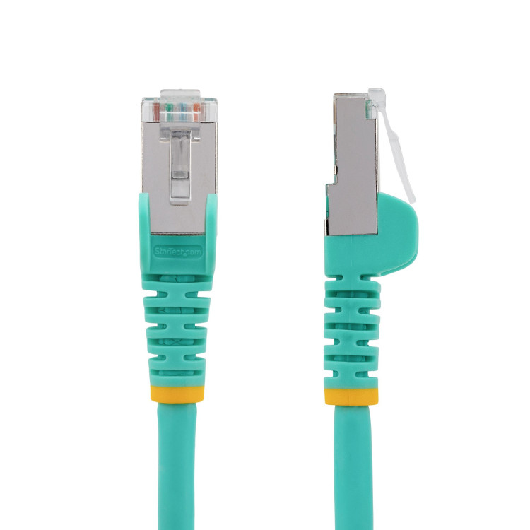 StarTech.com NLAQ-750-CAT6A-PATCH cabo de rede Cor aqua 7,5 m S FTP (S-STP)
