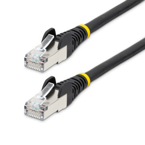StarTech.com NLBK-50C-CAT6A-PATCH cabo de rede Preto 0,5 m S FTP (S-STP)