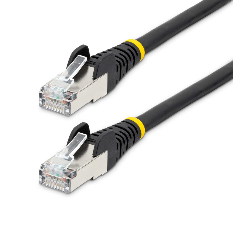 StarTech.com NLBK-50C-CAT6A-PATCH cabo de rede Preto 0,5 m S FTP (S-STP)