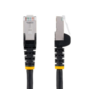StarTech.com NLBK-50C-CAT6A-PATCH cabo de rede Preto 0,5 m S FTP (S-STP) 2