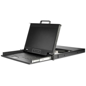 StarTech.com Consola KVM de porta única 1U para armário rack para servidor - 17,3 pol. - 1080p HD 2