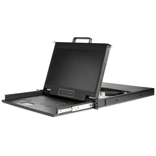StarTech.com Consola KVM de porta única 1U para armário rack para servidor - 17,3 pol. - 1080p HD StarTech.com Consola KVM de porta única 1U para armário rack para servidor - 17,3 pol. - 1080p HD