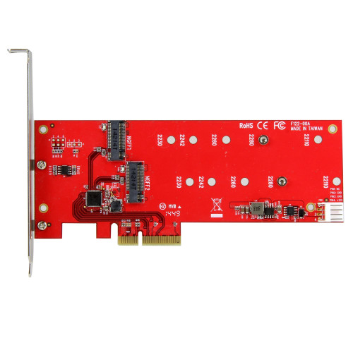 StarTech.com 2x placa controladora SSD SATA M.2 - PCIe StarTech.com 2x placa controladora SSD SATA M.2 - PCIe