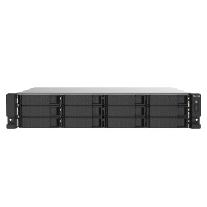 QNAP TS-1273AU-RP-8G servidor NAS e de armazenamento Rack (2U) Ryzen Embedded V1500B 8 GB DDR4 0 TB QNAP QTS Alumínio, Preto 2