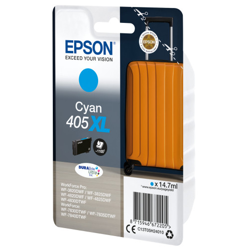 Epson 405XL tinteiro 1 unidade(s) Original Rendimento alto (XL) Ciano Epson 405XL tinteiro 1 unidade(s) Original Rendimento alto (XL) Ciano