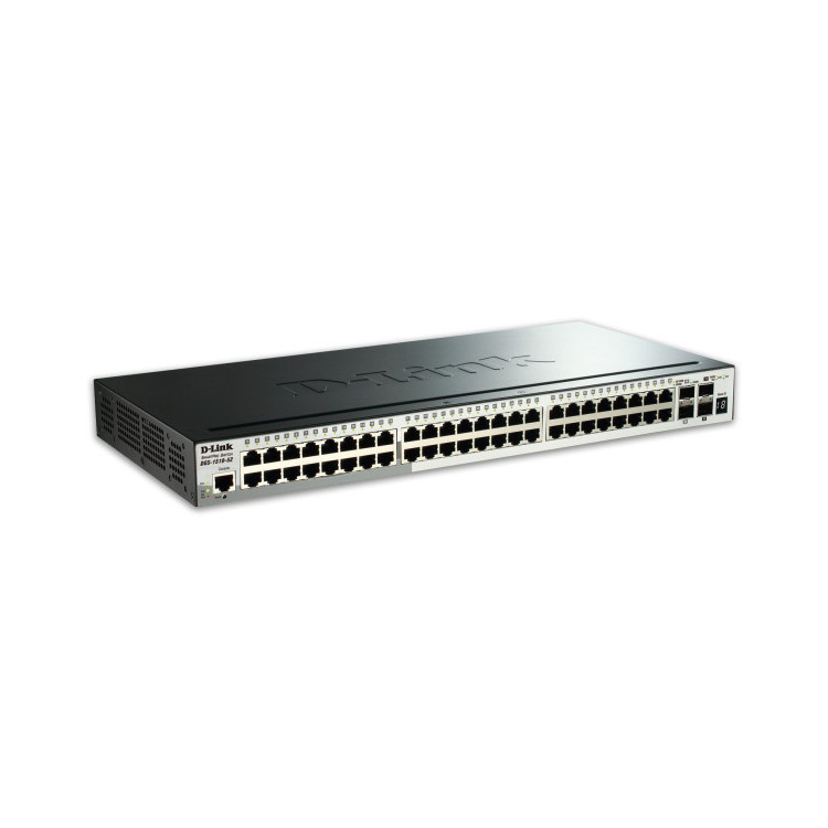 D-Link DGS-1510-52X switch de rede Gerido L3 Gigabit Ethernet (10 100 1000) 1U Preto