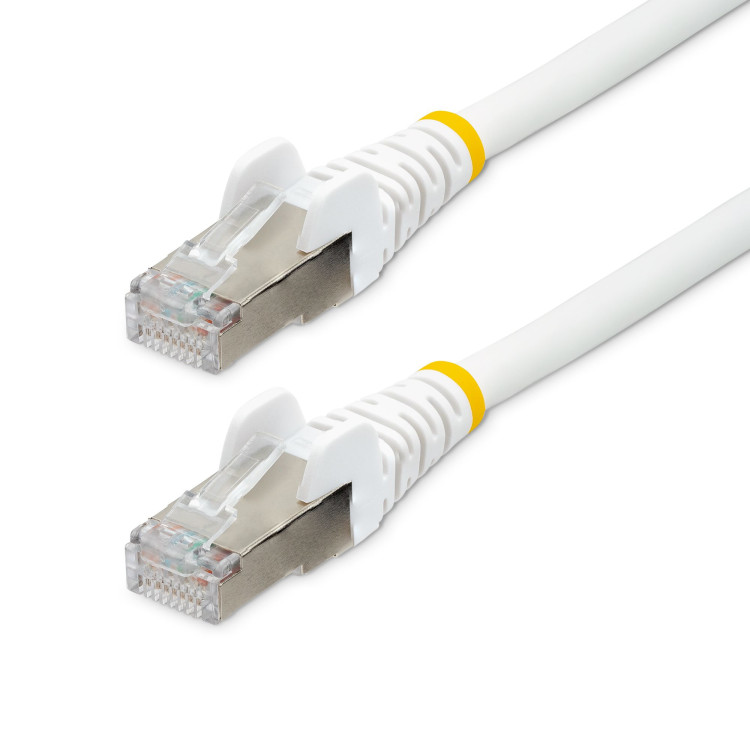 StarTech.com NLWH-150-CAT6A-PATCH cabo de rede Branco 1,5 m S FTP (S-STP)
