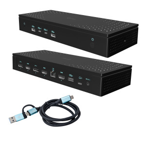i-tec CA5MONITORDOCKPD base & duplicador de portas Com fios USB 3.2 Gen 1 (3.1 Gen 1) Type-C Preto