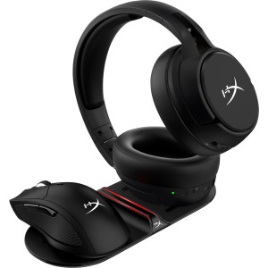 HyperX ChargePlay Base Auscultadores, Rato, Smartphone Preto AC, USB Carregamento wireless Interior 2
