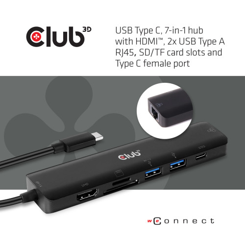 CLUB3D CSV-1592 base & duplicador de portas Acoplamento USB 3.2 Gen 1 (3.1 Gen 1) Type-C Preto CLUB3D CSV-1592 base & duplicador de portas Acoplamento USB 3.2 Gen 1 (3.1 Gen 1) Type-C Preto