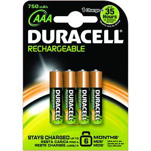 Duracell HR3-B pilha Bateria recarregável AAA Hidreto metálico de níquel