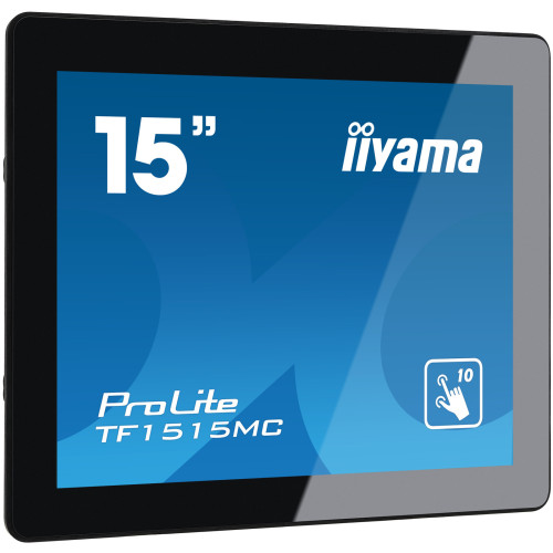 iiyama TF1515MC-B2 ecrã de sinalização 38,1 cm (15") LED 350 cd m² XGA Preto Ecrã táctil iiyama TF1515MC-B2 ecrã de sinalização 38,1 cm (15") LED 350 cd m² XGA Preto Ecrã táctil
