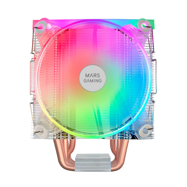 Mars Gaming MCPU66 Sistema de Arrefecimento de Computador Processador Arrefecimento a ar 12 cm Prateado, Transparente 1
