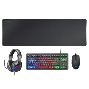 Mars Gaming MCP-RGB3 teclado Rato incluído Jogos USB QWERTY Português Preto